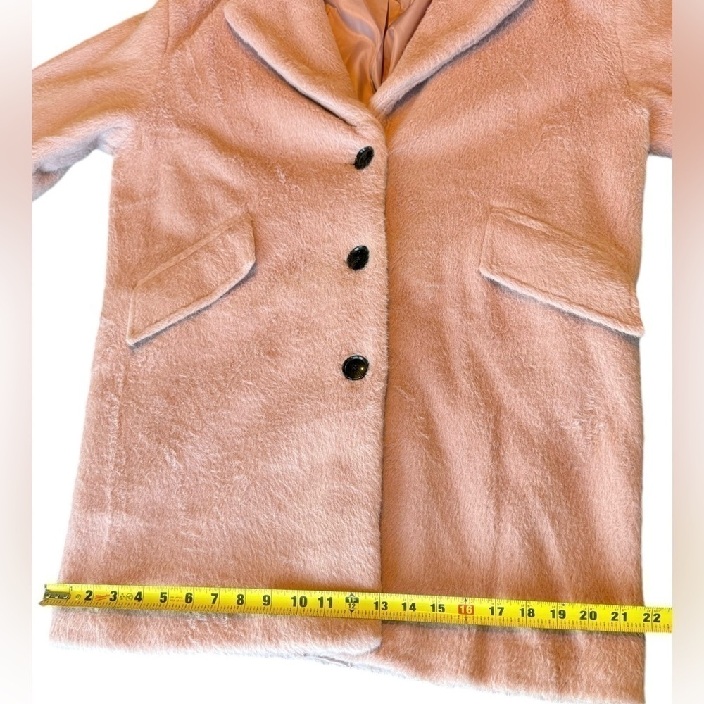 Sanctuary Oversized Coat Plush Pink Midi Women’s Size Medium - Picture 10 of 10